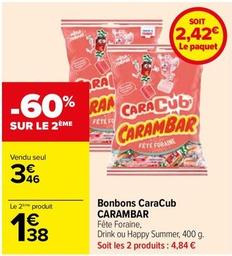 Carambar - Bonbons CaraCub offre à 3,46€ sur Carrefour