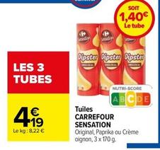Carrefour - Tuiles Sensation offre à 4,19€ sur Carrefour
