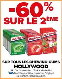Hollywood - Sur Tous Les Chewing-gums offre sur Carrefour