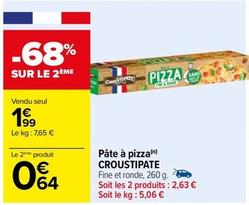 Pâte à pizza offre à 1,99€ sur Carrefour
