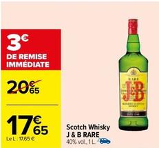 J&b - Scotch Whisky Rare offre à 17,65€ sur Carrefour