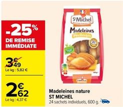 St Michel - Madeleines Nature offre à 2,62€ sur Carrefour