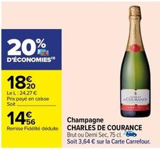 Charles De Courance - Champagne offre à 18,2€ sur Carrefour