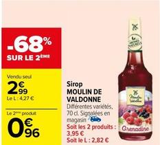 Moulin De Valdonne - Sirop offre à 2,99€ sur Carrefour