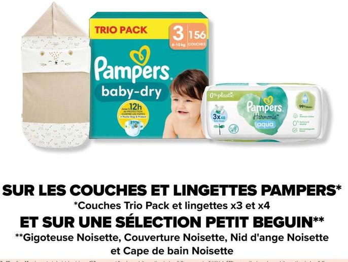 Pampers - Sur Les Couches Et Lingettes offre sur Carrefour