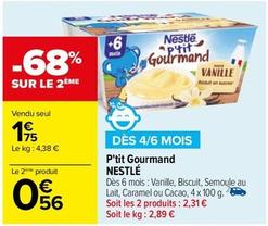 Nestlé - P'Tit Gourmand offre à 1,75€ sur Carrefour