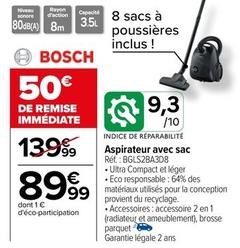Bosch - Aspirateur Avec Sac Réf.: BGLS2BA3D8 offre à 89,99€ sur Carrefour