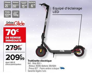 Urban Glide - Trottinette Électrique Ride 85C+ offre à 209,99€ sur Carrefour