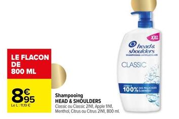 Head & Shoulders - Shampooing offre à 8,95€ sur Carrefour
