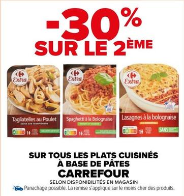 Carrefour - Sur Tous Les Plats Cuisinés À Base De Pâtes offre sur Carrefour Market
