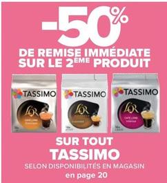 Tassimo - Sur Tout offre sur Carrefour Market