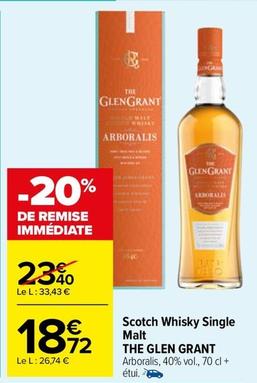 The Glen Grant - Scotch Whisky Single Malt  offre à 18,72€ sur Carrefour Market