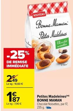 Bonne Maman - Petites Madeleines offre à 1,87€ sur Carrefour Market