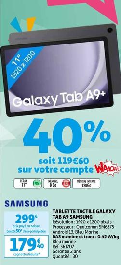Samsung - Tablette Tactile Galaxy Tab A9
