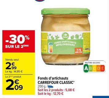 Carrefour - Fonds D'Artichauts Classic offre à 2,99€ sur Carrefour Market