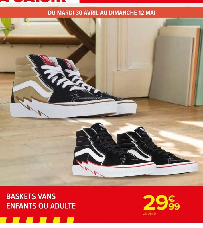 Vans - Baskets Enfants offre à 29,99€ sur Carrefour Market