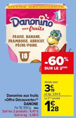 Danone - Danonino Aux Fruits Offre Découverte offre à 3,19€ sur Carrefour Market