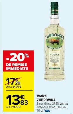 Zubrowka - Vodka offre à 13,83€ sur Carrefour Market