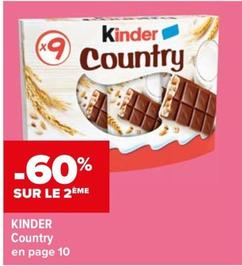 Kinder - Country offre sur Carrefour Market