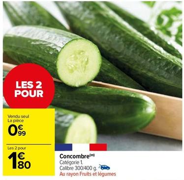Concombre offre à 0,99€ sur Carrefour Market