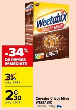 Weetabix - Céréales Crispy Minis offre à 2,3€ sur Carrefour Market