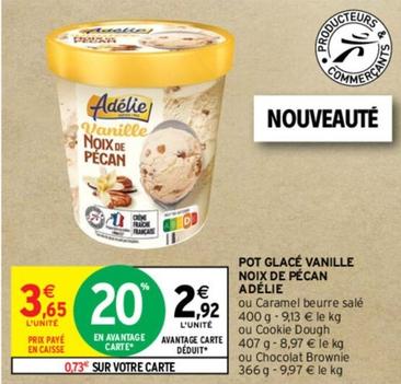 Adélie - Pot Glacé Vanille Noix De Pécan offre à 2,92€ sur Intermarché Contact