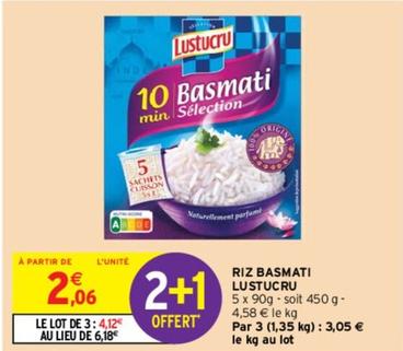 Lustucru - Riz Basmati offre à 2,06€ sur Intermarché Contact