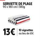 Serviette De Plage offre à 13€ sur Intermarché Contact