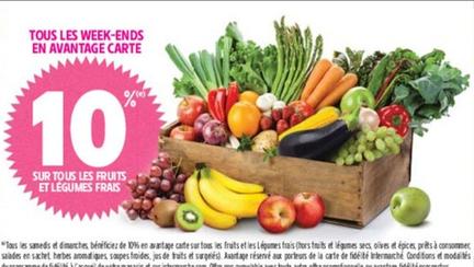 Sur Tous Les Fruits Et Les Légumes Frais offre sur Intermarché Contact