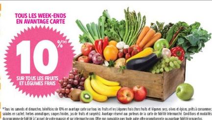 Les Fruits Et Les Légumes offre sur Intermarché Contact