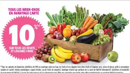 Sur Tous Les Fruits Et Légumes offre sur Intermarché Express