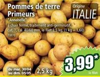 Pommes de terre offre à 3,99€ sur Norma