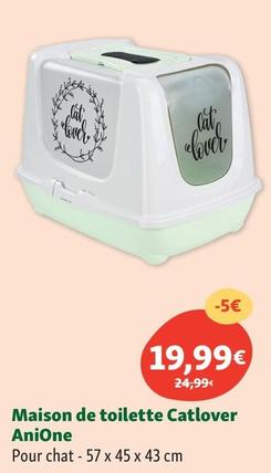 Anione - Maison Toilette Catlover offre à 19,99€ sur Maxi Zoo