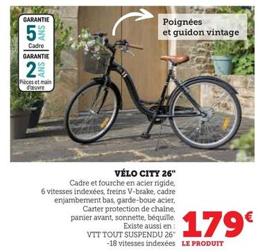 Vélo City 26" offre à 179€ sur Hyper U