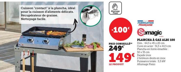 Somagic - Plancha À Gaz Albi offre à 149€ sur Hyper U