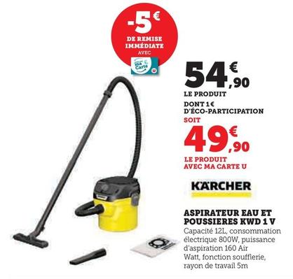 Kärcher - Aspirateur Eau Et Poussieres KWD 1 V offre à 54,9€ sur Hyper U