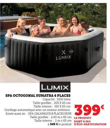 Lumix - Spa Octogonal Sumatra 6 Places offre à 399€ sur Hyper U