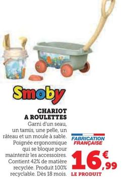 Smoby - Chariot A Roulettes offre à 16,99€ sur Hyper U
