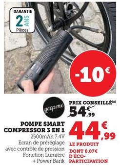 Pompe Smart Compressor 3 En 1 offre à 44,99€ sur Hyper U