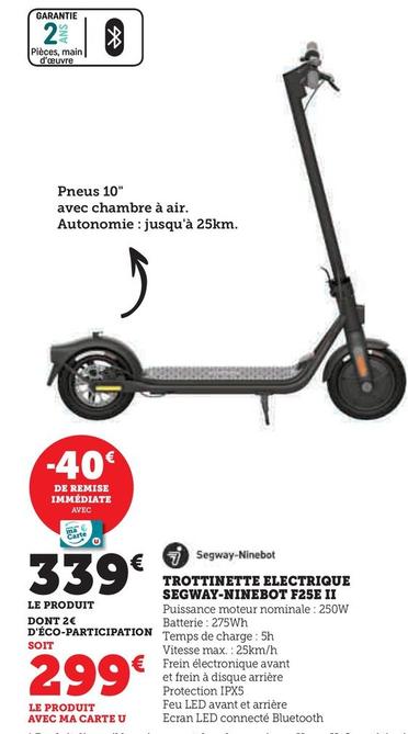 Ninebot - Trottinette Electrique Segway F25E offre à 339€ sur Hyper U