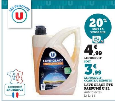U - Lave Glace Été Parfumé 5L offre à 4,99€ sur Hyper U