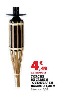 Torche De Jardin " Olympia" En Bambou offre à 4,49€ sur Hyper U
