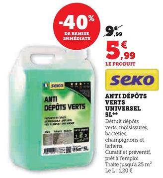 Seko - Anti Dépôts Verts Universel offre à 5,99€ sur Hyper U