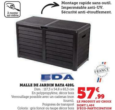Eda - Malle De Jardin Baya 420L  offre à 57,99€ sur Super U