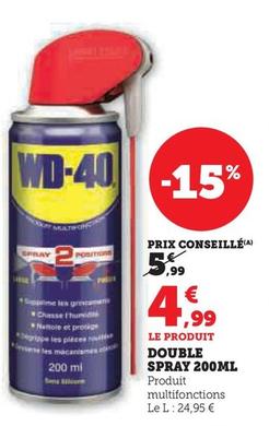 WD-40 - Double Spray 200ml offre à 4,99€ sur Super U