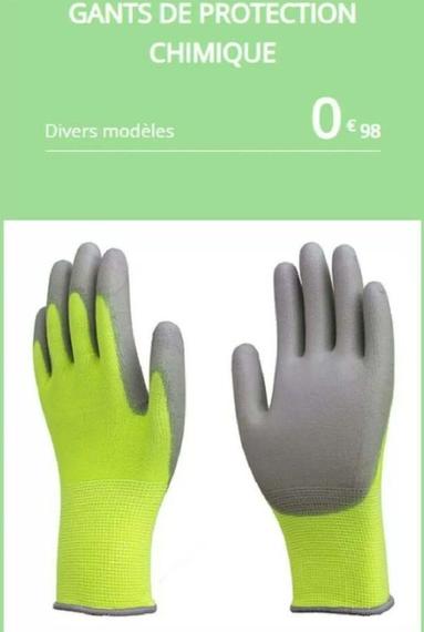 Gants De Protection Chimique offre à 0,98€ sur Noz