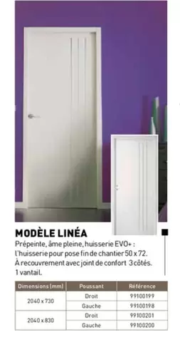 Modele Linea offre sur Tout faire matériaux