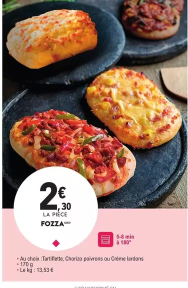 Fozza offre à 2,3€ sur E.Leclerc