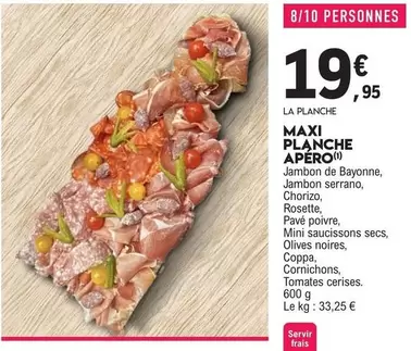 Maxi Planche Apero offre à 19,95€ sur E.Leclerc