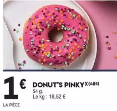 Donut's Pinky offre à 1€ sur E.Leclerc